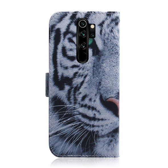 Xiaomi Redmi Note 8 Pro Painting Pattern Coloured Drawing Horizontal Flip Leather Case with Holder & Card Slots & Wallet(Tiger)