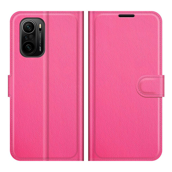 Xiaomi Redmi K40 Pro / K40 / Poco F3 / Mi 11i Litchi Texture Horizontal Flip Protective Case with Holder & Card Slots & Wallet(Rose Red)