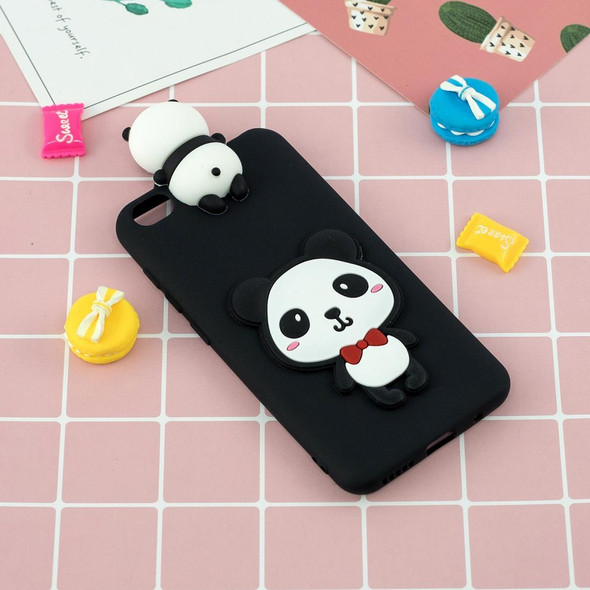 Xiaomi Redmi GO 3D Cartoon Pattern Shockproof TPU Protective Case(Red Bow Panda)