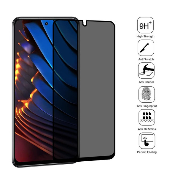 Full Cover Anti-peeping Tempered Glass Film - Xiaomi Poco X3 GT