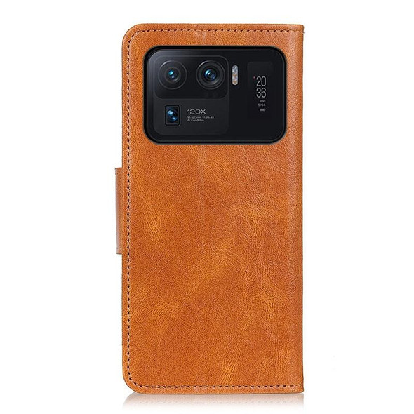 Xiaomi Mi 11 Ultra Mirren Crazy Horse Texture Horizontal Flip Leather Case with Holder & Card Slots & Wallet(Brown)