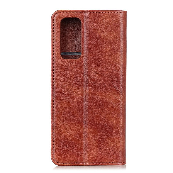 Xiaomi Redmi Note 10 Pro Magnetic Crazy Horse Texture Horizontal Flip Leather Case with Holder & Card Slots & Wallet(Brown)