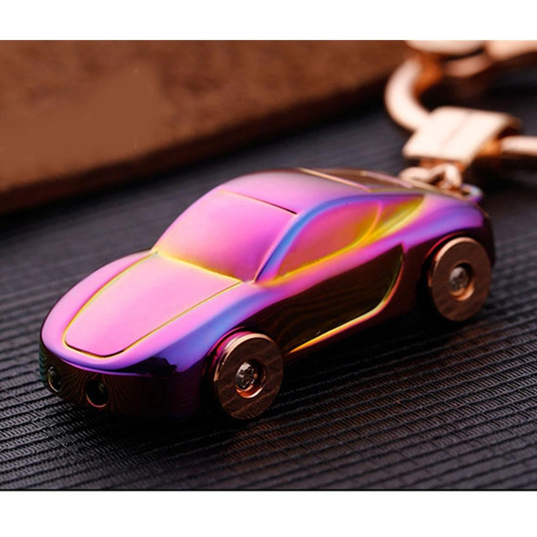 Metal Car Shape Decorative Keychain Holder(Random Color Delivery)