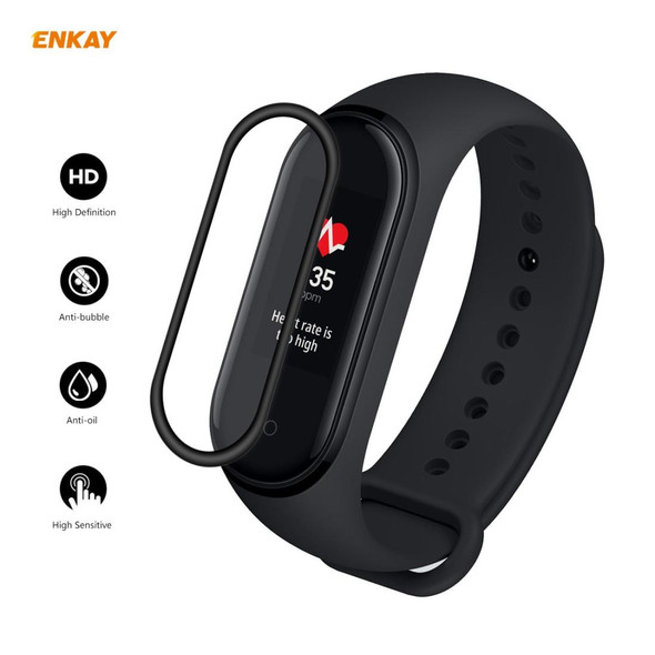 Xiaomi Mi Band 4 2 PCS ENKAY Hat-Prince 3D Full Screen Soft PC Edge + PMMA HD Screen Protector Film