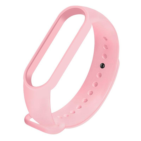 Xiaomi Mi Band 6 (CA8856) Solid Color Silicone Watch Band(Pink)