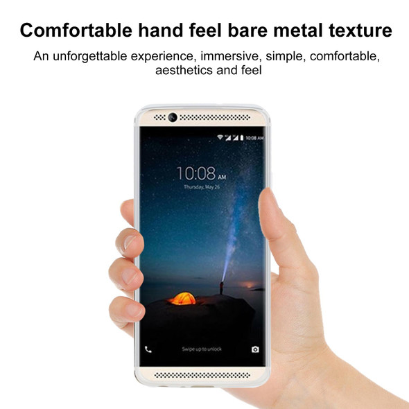 TPU Phone Case - ZTE Axon Mini(Transparent White)