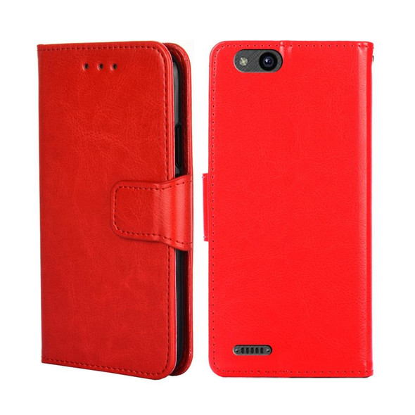 ZTE Tempo X Crystal Texture Leather Phone Case(Red)