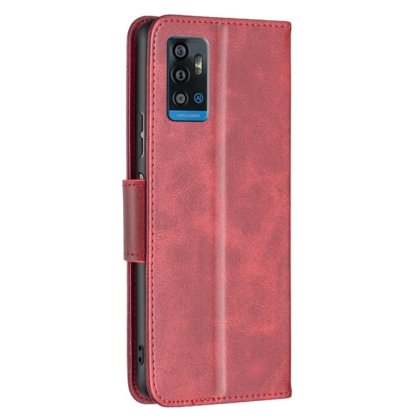 ZTE Blade A71 Retro Lambskin Texture Leather Phone Case(Red)