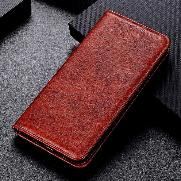 Xiaomi Mi 11 Magnetic Crazy Horse Texture Horizontal Flip Leather Case with Holder & Card Slots & Wallet(Brown)