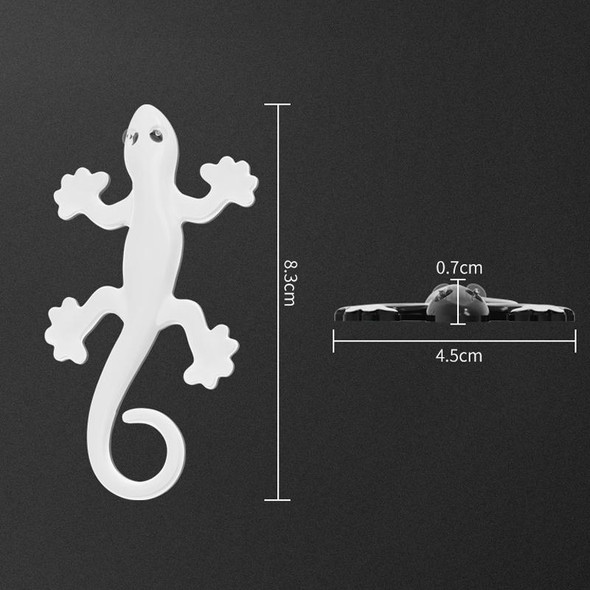 Anti-static Gecko 3D Stereo Car Sticker Decorative Stickers(Black)