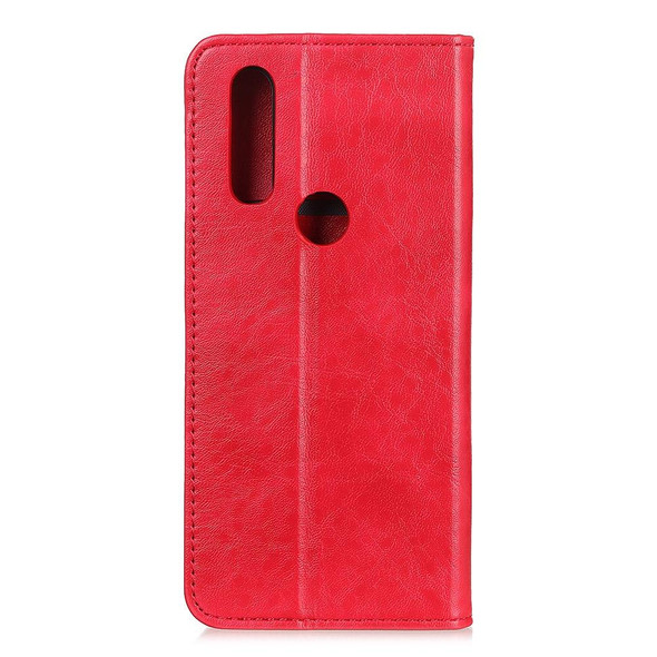 Alcatel 1SE 2020 Magnetic Crazy Horse Texture Horizontal Flip Leatherette Case with Holder & Card Slots & Wallet(Red)