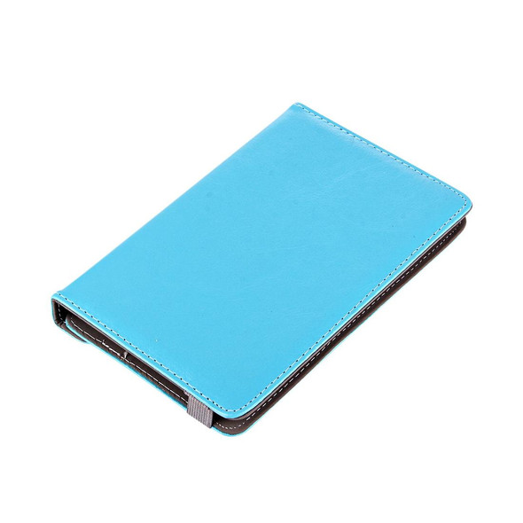 10 inch Tablets Leatherette Case Crazy Horse Texture 360 Degrees Rotation Protective Case Shell with Holder for Asus ZenPad 10 Z300C, Huawei MediaPad M2 10.0-A01W, Cube IWORK10(Baby Blue)