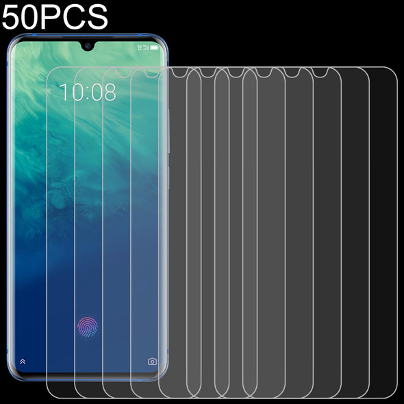 50 PCS 0.26mm 9H 2.5D Tempered Glass Film - ZTE Axon 10 Pro