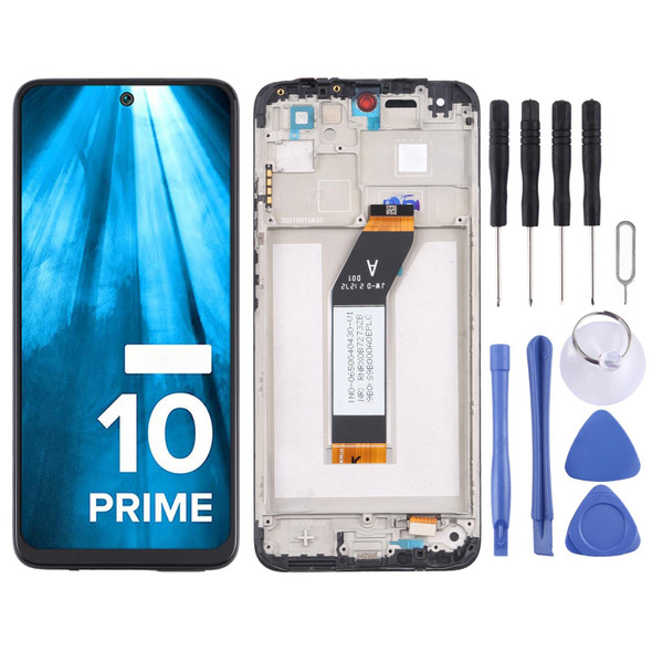 Original LCD Screen and Digitizer Full Assembly with Frame - Xiaomi Redmi 10 Prime