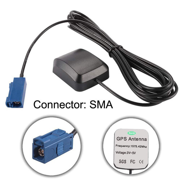 2PCS Car DVD Navigation GPS Satellite Antenna Amplifier SMA/FAKRA-C Interface