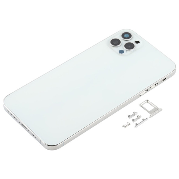 Back Housing Cover with Appearance Imitation of iP12 Pro Max for iPhone XS Max(White)