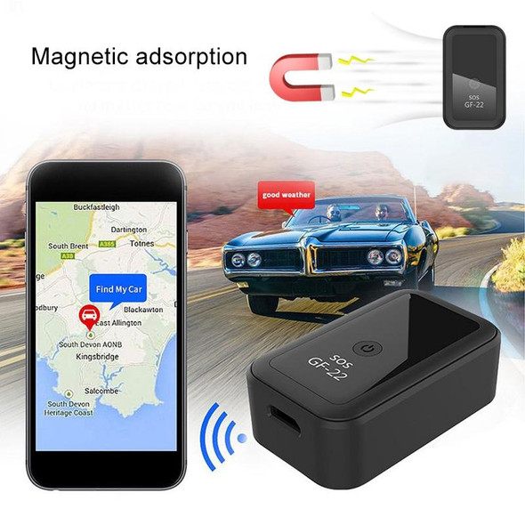 GF22 Car GPS Tracking Anti-theft Device Magnetic Positioning Adsorption Anti Lost Device Voice Control Recordable