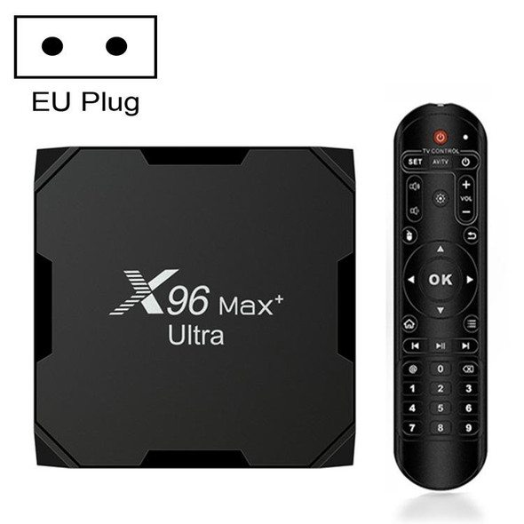 X96 Max+ Ultra 4GB+64GB Amlogic S905X4 8K Smart TV BOX Android 11.0 Media Player, Plug Type:EU Plug