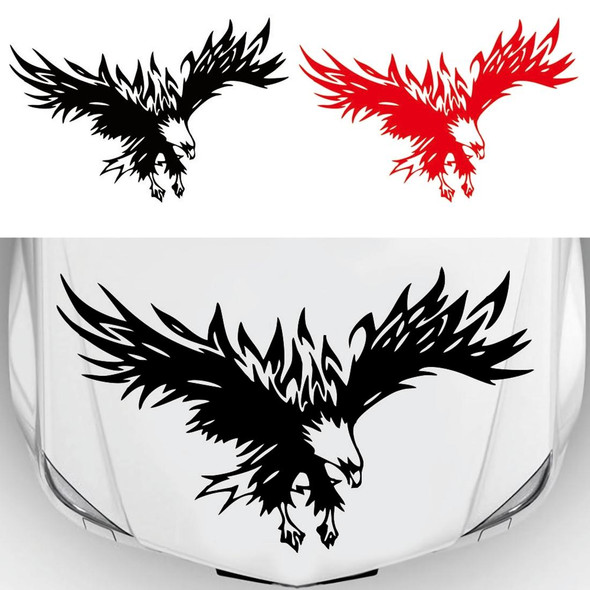 D-733 Eagle Pattern Car Modified Hood Decorative Sticker(Black)