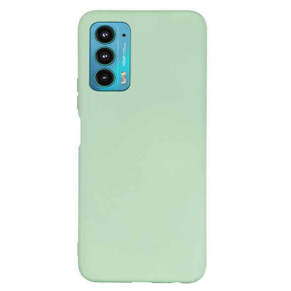 Motorola Moto Edge 20 Pro Pure Color Liquid Silicone Shockproof Full Coverage Phone Case(Green)