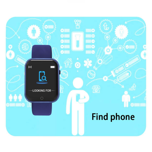 D20L 1.3 inch IP67 Waterproof Color Screen Smart Watch(Light Blue)