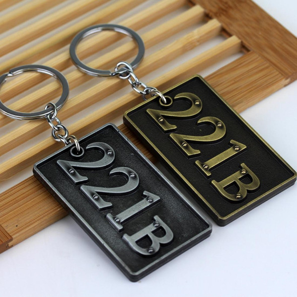 Detective Sherlock 221B Key Chain Car Key Ring Multi-functional Tool Key Holder Key Chains Rings Holder Pendant &#160;Auto Parts(Gold)