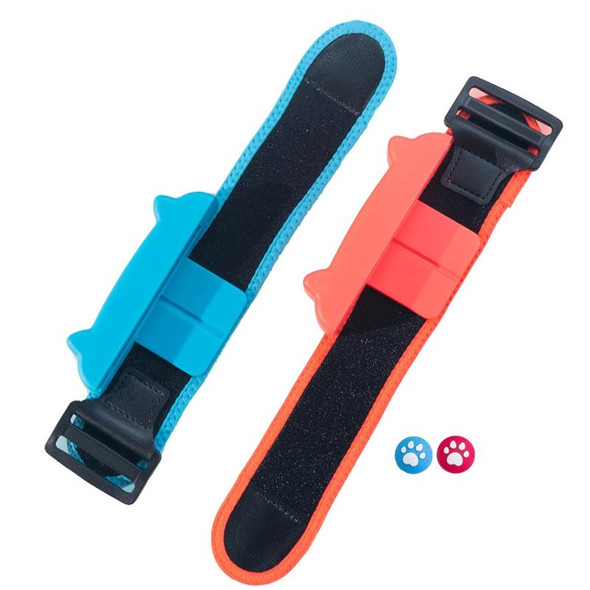 Dancing Wrist Bracelet Game Handle Strap - Switch JOY-CON(Red Blue 29cm)