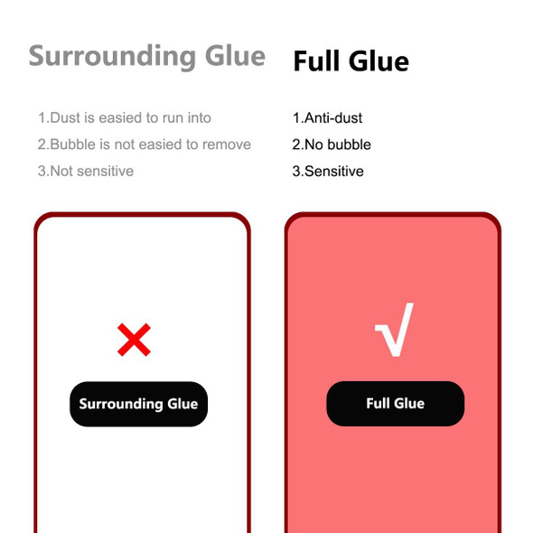 10 PCS - ZTE Nubia Red Magic 7 Pro ENKAY Full Glue 0.26mm 9H 2.5D Tempered Glass Full Film