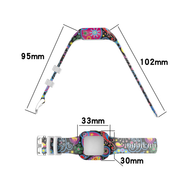Garmin Vivofit JR3 Silicone Printing Watch Band(Camouflage Gray)