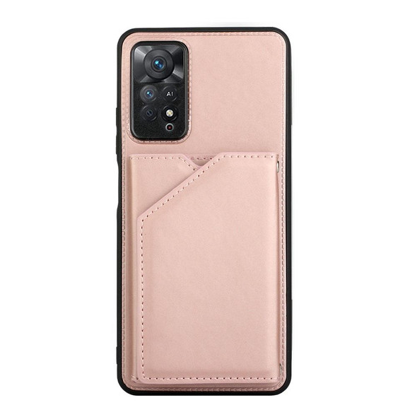 Xiaomi Redmi Note 11 Pro Global Skin Feel PU + TPU + PC Phone Case(Rose Gold)