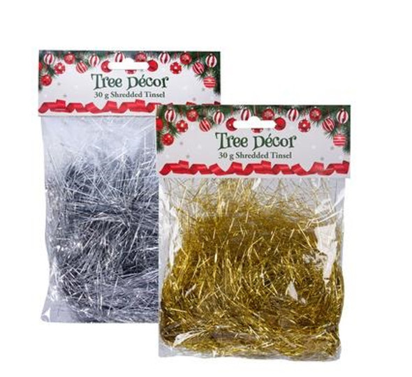 Christmas Shredded Garlands Tinsel