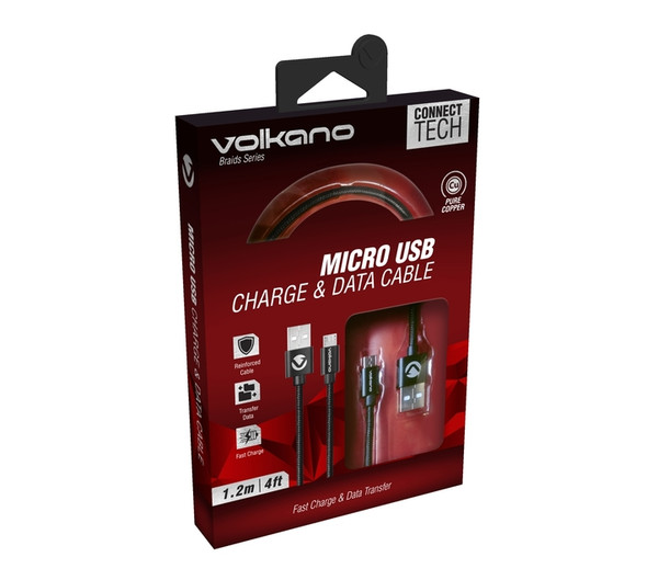 Volkano Braids Series Micro USB Cable