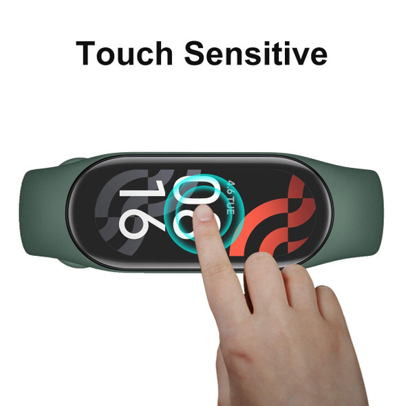 2 PCS - Xiaomi Mi Band 7 ENKAY Hat-Prince Full Screen Coverage Without Warping Edge TPU Soft Film