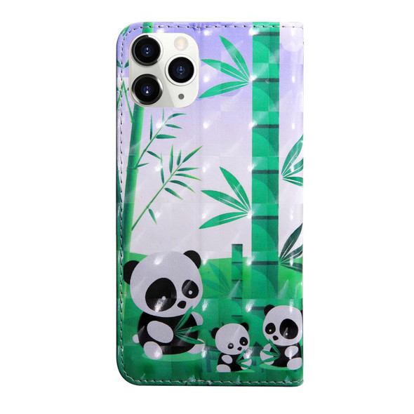 3D Painting Pattern Coloured Drawing Leatherette Phone Case - iPhone 13(Panda)