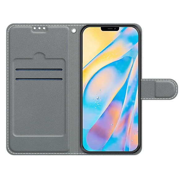 Voltage Colored Drawing Magnetic Clasp Horizontal Flip PU Leather Case with Holder & Card Slots - iPhone 11 Pro Max(C05 Purple Blue Water Drops)