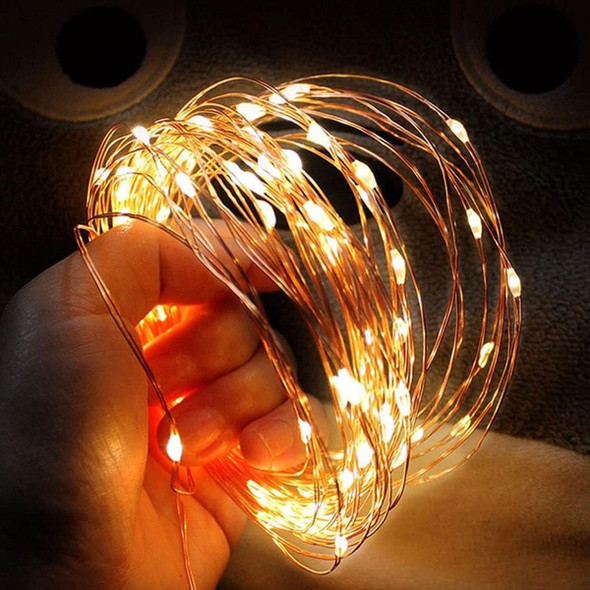 Battery-Powered 5m Outdoor LED Fairy Lights - Flexible Silver Wire