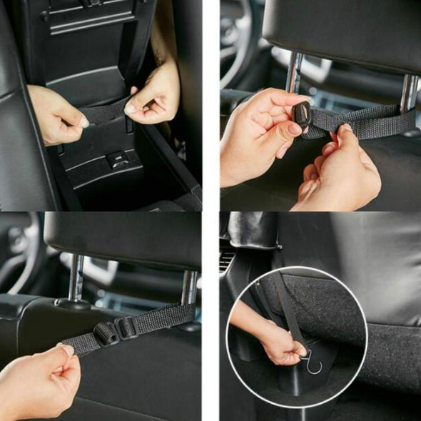 Car Seat Storage Net Pocket Car Storage Bag Multi-Function Suspended Storage Bag, Colour: Thickening upgrade model [red]