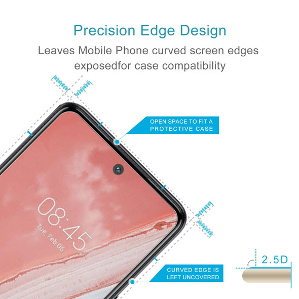 50 PCS 0.26mm 9H 2.5D Tempered Glass Film - Tecno Spark 8 Pro