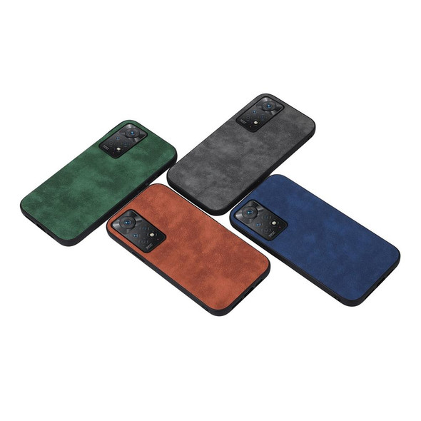 Xiaomi Redmi Note 11 Pro Morocco Texture PU Shockproof Phone Case(Green)