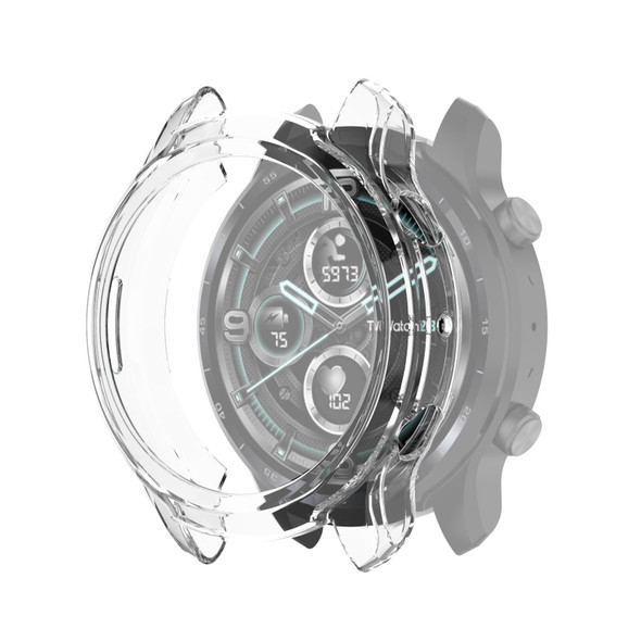 TicWatch Pro 3 / Pro 3 Lite Half Coverage Hollowed TPU Protective Case(Transparent White)