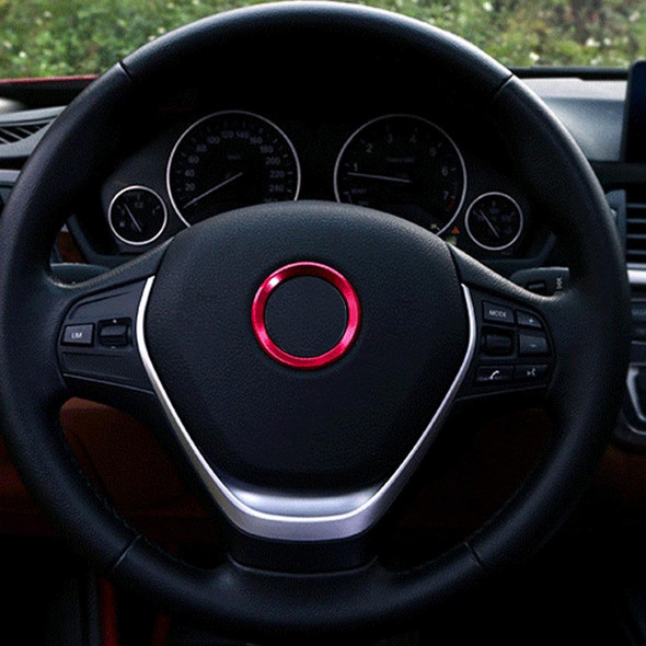 Car Aluminum Steering Wheel Decoration Ring - Volkswagen(Red)