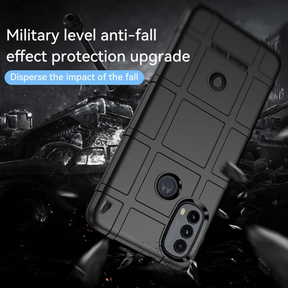 Motorola Moto E20 / E30 / E40 Full Coverage Shockproof TPU Phone Case(Black)