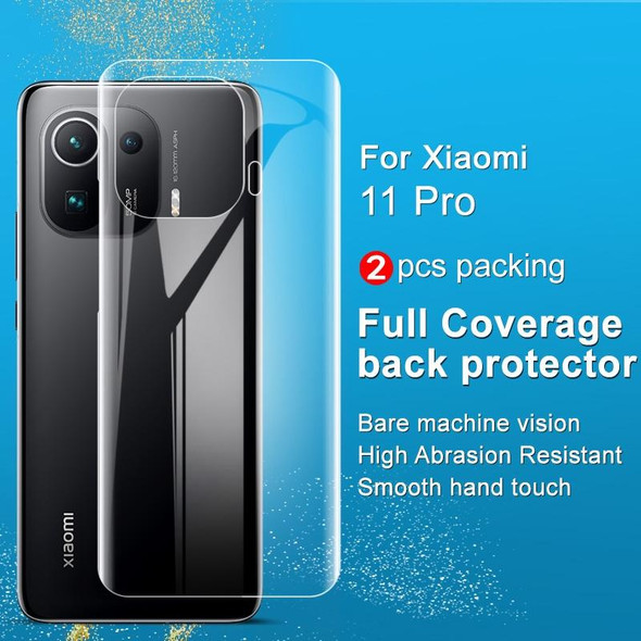 Xiaomi Mi 11 Pro 2 PCS IMAK 0.15mm Curved Full Screen Protector Hydrogel Film Back Protector