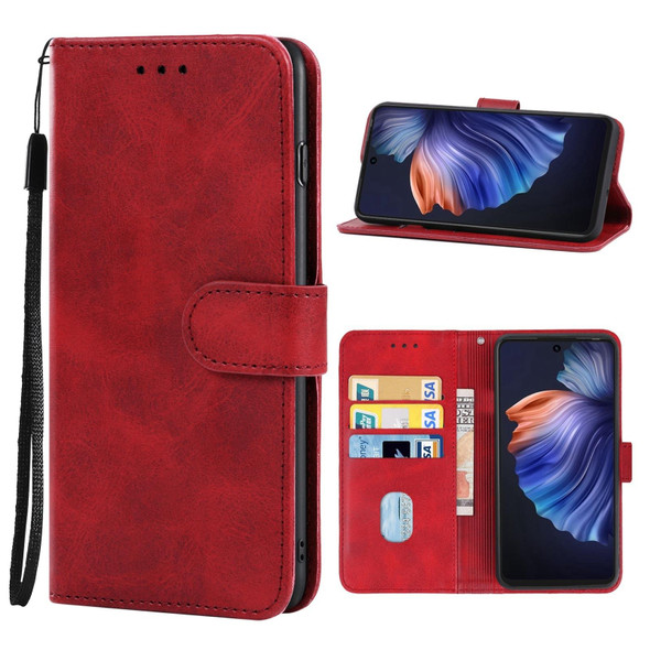 Leather Phone Case - Tecno Camon 17P(Red)