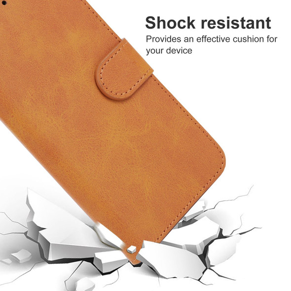 Xiaomi Redmi Note 11T 5G Leather Phone Case(Brown)