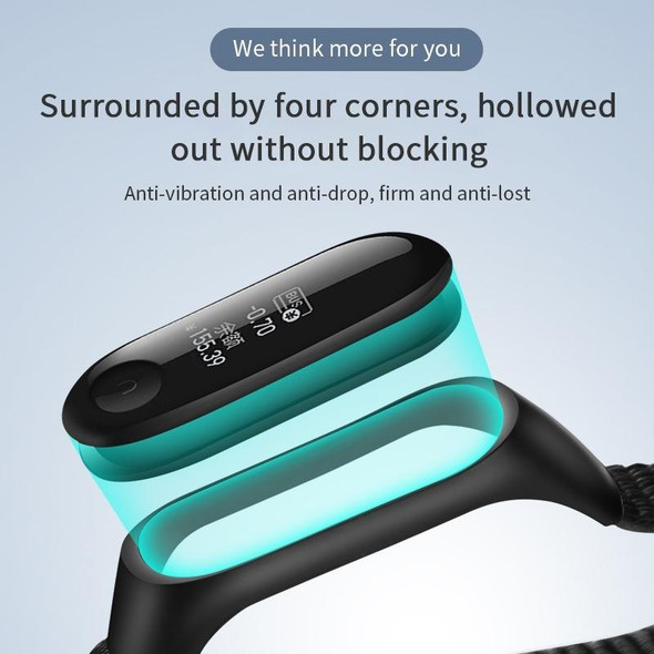 Xiaomi Mi Band 7 Nylon Weave Watch Band(Ice Cyan)