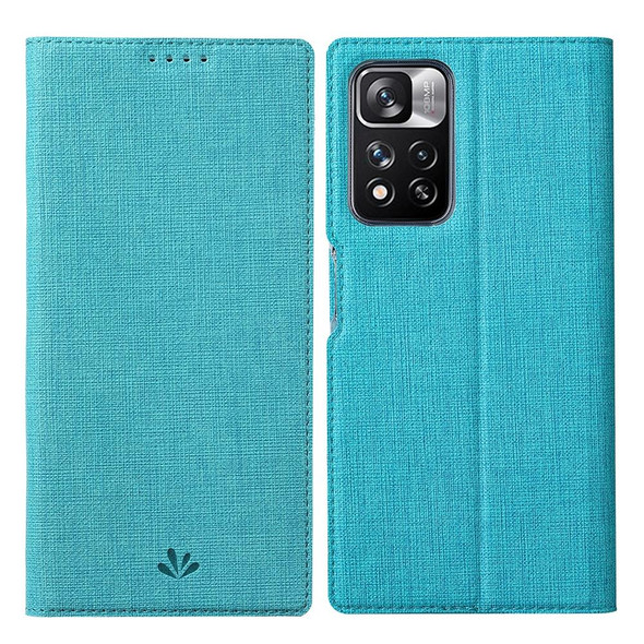 Xiaomi Redmi Note 11 Pro ViLi DMX Series Shockproof Magnetic Flip Leather Phone Case(Blue)