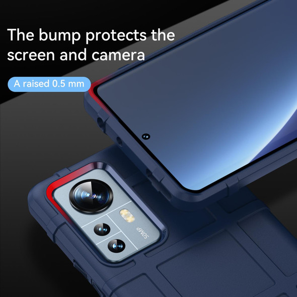 Xiaomi 12 Pro Full Coverage Shockproof TPU Case(Blue)