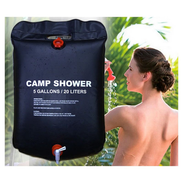 20L Solar-Heated Portable Camping Shower Bag - Eco-Friendly PVC