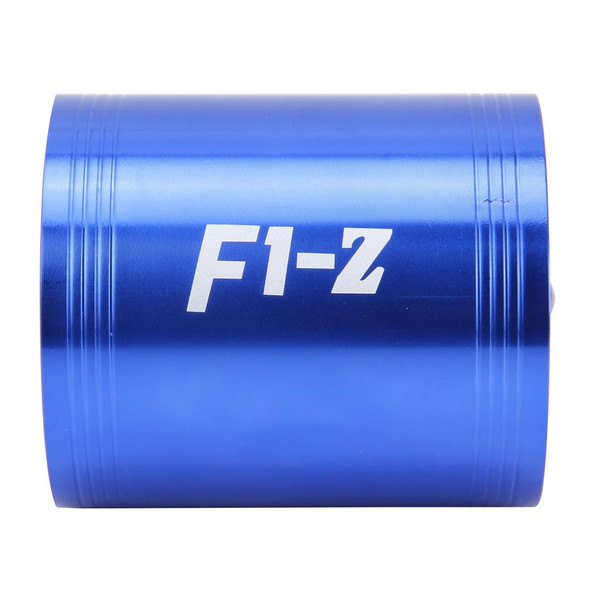 F1-Z Car Stainless Universal Supercharger Dual Double Turbine Air Intake Fuel Saver Turbo Turboing Charger Fan Set kit(Blue)